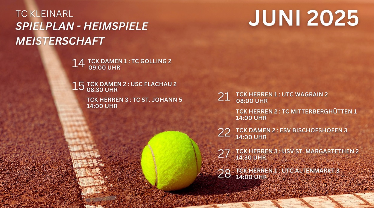 Heimspiele Mannschaftsmeisterschaft 2025